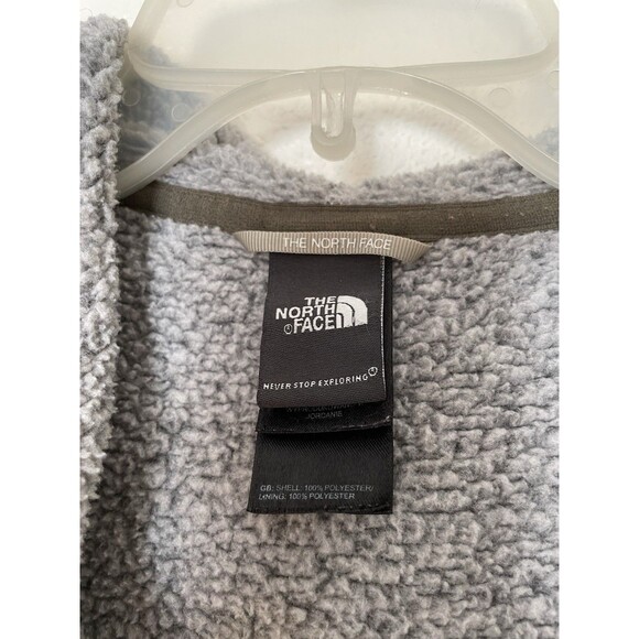 THE NORTH FACE - Gray Dark Women's Jacket Beautiful Buttons Hooded - Picture 5 of 8